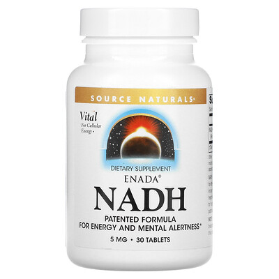 

Source Naturals Никотинамидадениндинуклеотид ENADA 5 мг 30 таблеток