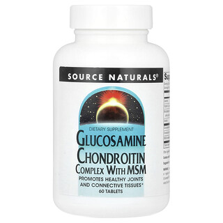 Source Naturals, Σύμπλοκο Γλυκοζαμίνης Χονδροϊτίνης με MSM, 60 Δισκία