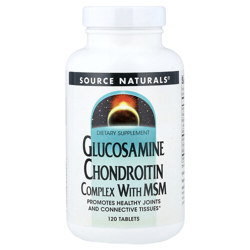 Source Naturals グルコサミン コンドロイチン コンプレックス ウィズ MSM タブレット120粒