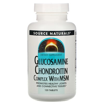 Source Naturals Glucosamine Chondroitin Complex with MSM, 120 таблеток