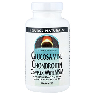 Source Naturals, Glucosamine Chondroitin Complex With MSM, Glucosamin-Chondroitin-Komplex mit MSM, 120 Tabletten