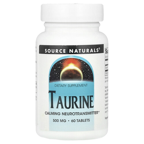 Source Naturals タウリン 500mg 60タブレット
