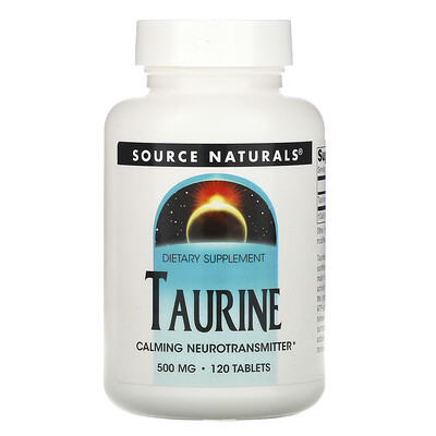 Source Naturals таурин, 500 мг, 120 таблеток