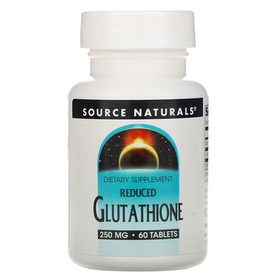 

Source Naturals Reduced Glutathione 250 mg 60 Tablets
