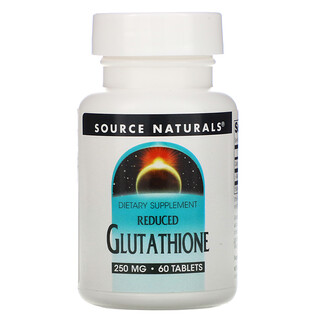 Source Naturals, Glutatión Reducido, 250 mg, 60 Tabletas