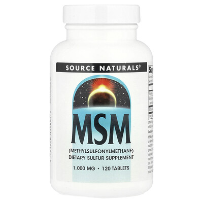 Source Naturals  MSM  120 Tablets