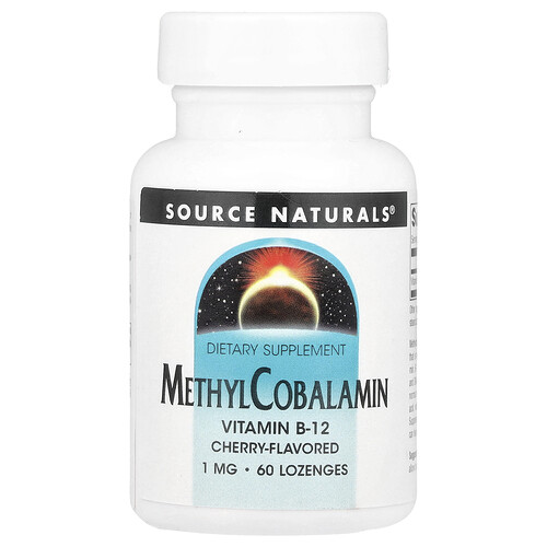 Source Naturals Метилкобаламин вишня 1 мг 60 пастилок