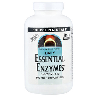 Source Naturals, Daily Essential Enzymes®, 240 vegetarkapsler