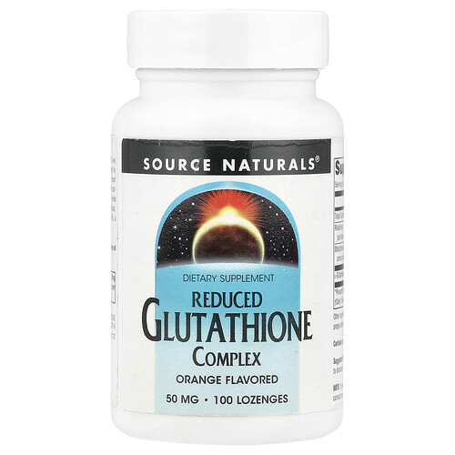 Source Naturals, Reduced Glutathione Complex, Orange , 50 mg, 100 Lozenges
