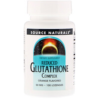 Reduced Glutathione Complex, Orange Flavored, 50 mg, 100 Lozenges - изображение