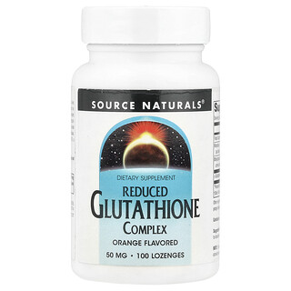 Source Naturals, Complesso di glutatione ridotto, arancia, 50 mg, 100 pastiglie