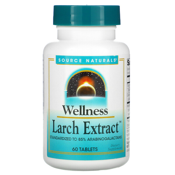 Source Naturals‏, Wellness, Larch Extract, 60 Tablets