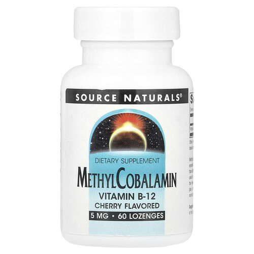 Source Naturals, MethylCobalamin, Cherry, 5 mg, 60 Lozenges