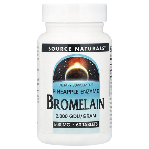 Source Naturals Bromelain, 500 mg, 60 Tablets