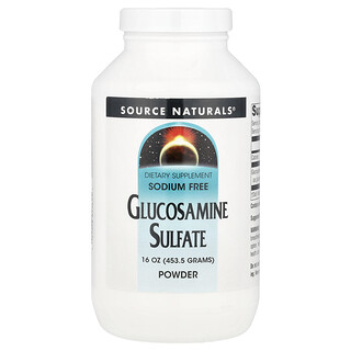 Source Naturals, Poudre de sulfate de glucosamine, Sans sodium, 453,5 g