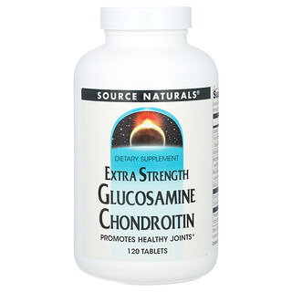 Source Naturals, Glucosamine Chondroïtine, Extra Sterk, 120 Tabletten