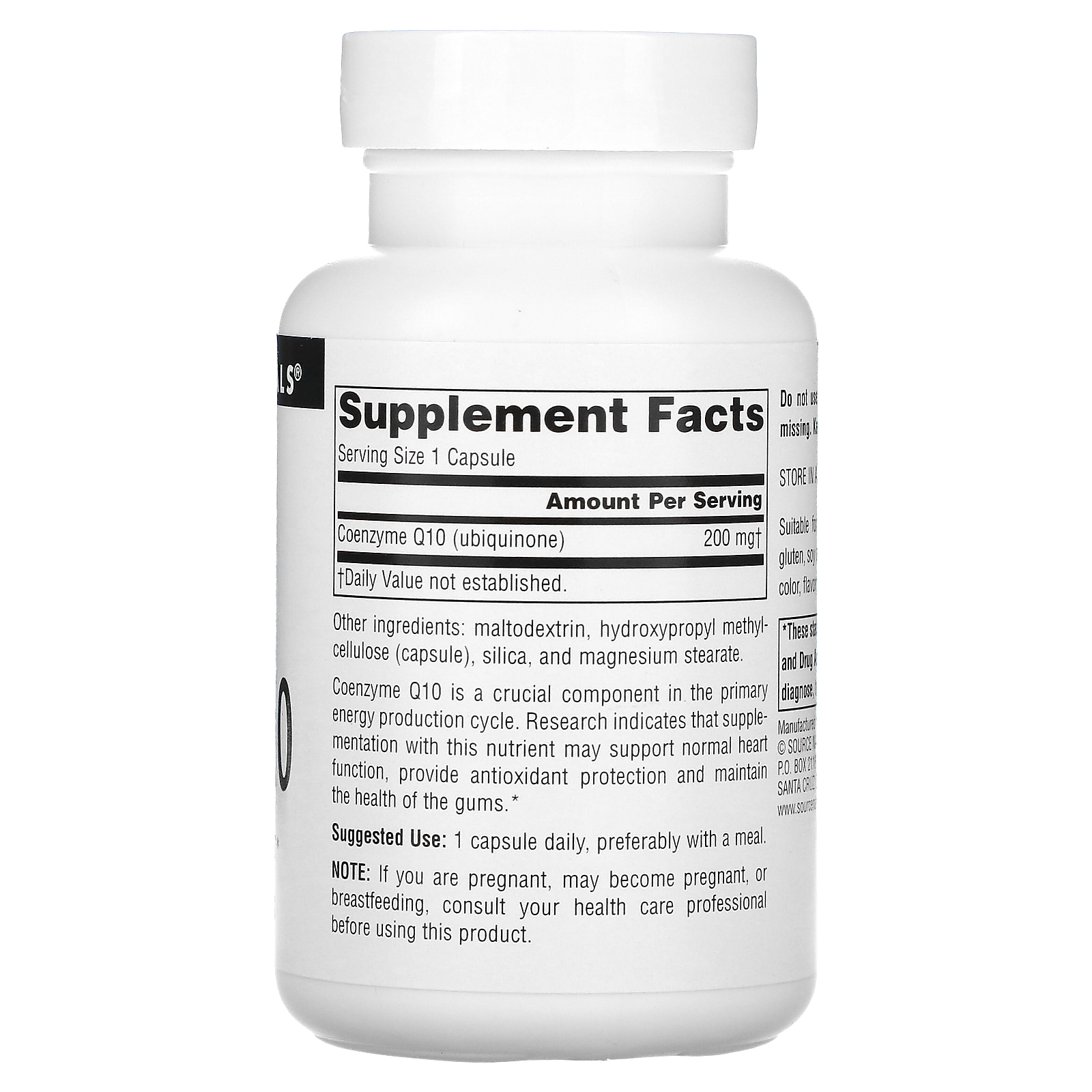 Source Naturals, Coenzyme Q10, 200 mg, 60 Capsules