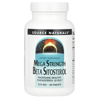 Source Naturals, Mega Strength Beta Sitosterol, 60 Tablets