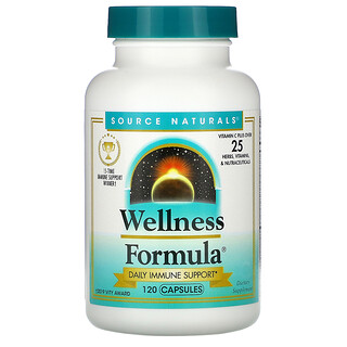 Source Naturals, Wellness Formula، عدد 120 كبسولة