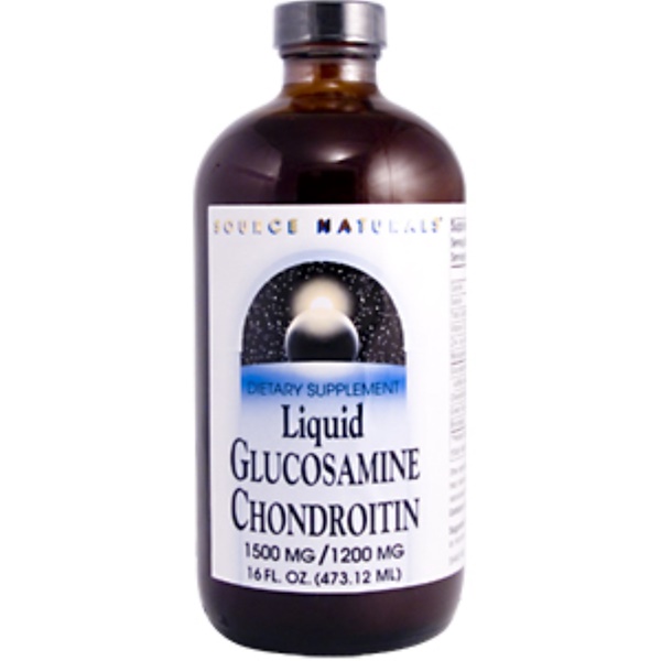 Source Naturals, Liquid Glucosamine Chondroitin, 1500 mg/1200 mg, 16 fl oz (473.12 ml) iHerb