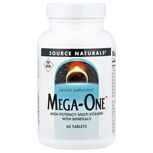 Source Naturals メガワン™ ノーアイアン 60タブレット