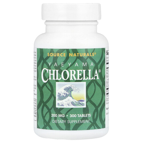 Source Naturals Yaeyama Chlorella® 300 таблеток (20 мг в одной таблетке)
