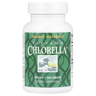 Source Naturals, Yaeyama Chlorella®, 300 tabletter (20 mg pr. tablet)
