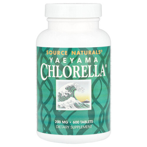 Source Naturals Yaeyama Chlorella® 600 таблеток (20 мг в 1 таблетке)