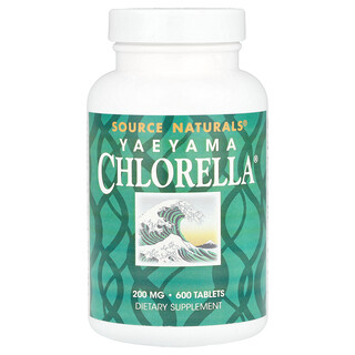سورس ناتورالز‏, Yaeyama Chlorella® ، 600 قرص (20 ملجم لكل قرص)