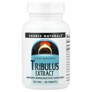 Source Naturals, Tribulus Extract, 750 mg, 60 Tablets