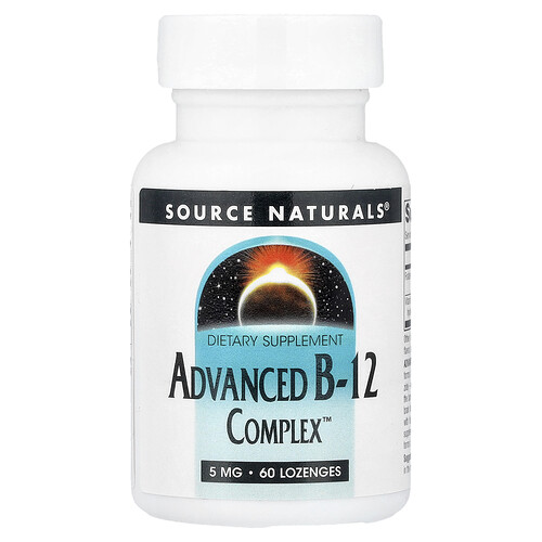 Source Naturals, Advanced B-12-Komplex™, 60 Lutschtabletten