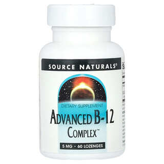 Source Naturals, Advanced B-12 Complex, 5 mg, 60 Pastil