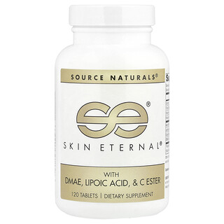 Source Naturals, Вечность кожи с ДMAЭ, липоевой кислотой и сложноэфирный витамин C, 120 таблеток