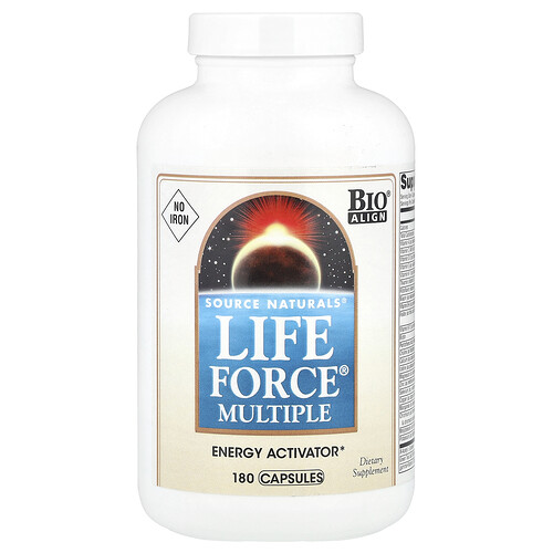 Source Naturals ライフフォース® マルチプル ノーアイアン 180カプセル