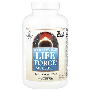 Source Naturals, Life Force® Multiple, Järnfritt, 180 kapslar