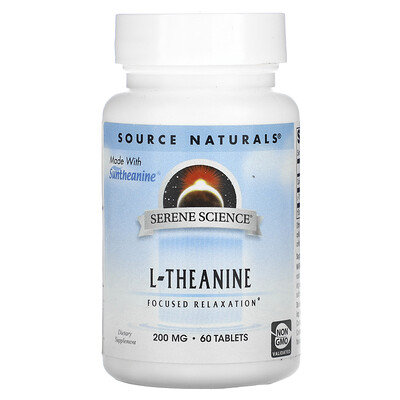 

Source Naturals Serene Science L-Theanine 200 mg 60 Tablets