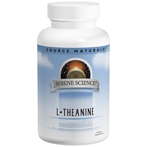 Source Naturals, L-теанин, 200 мг, 60 таблеток
