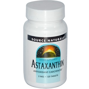 Отзывы о Сорс Начэралс, Astaxanthin, 2 mg, 120 Tablets