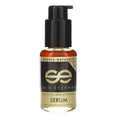 Source Naturals Skin Eternal Serum with C-Ester, DMAE, & Lipoic Acid, 1.7 fl oz (50 ml)