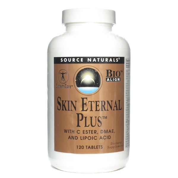 Source Naturals, Пищевая добавка «Вечномолодая кожа плюс», 120 таблеток