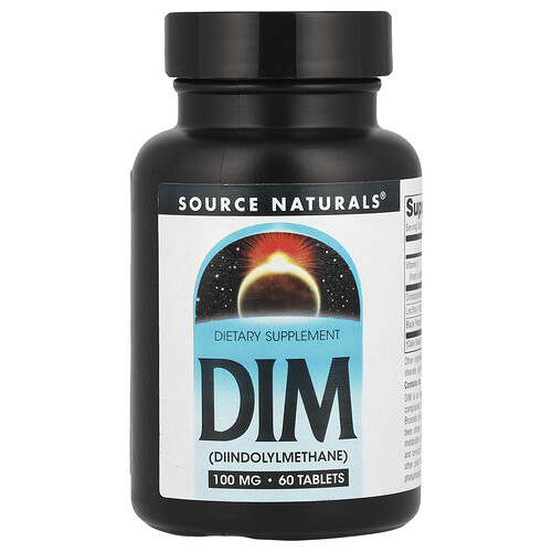 Source Naturals DIM, 100 mg, 60 Tablets