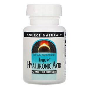 Отзывы о Сорс Начэралс, Injuv Hyaluronic Acid, 70 mg, 60 Softgels