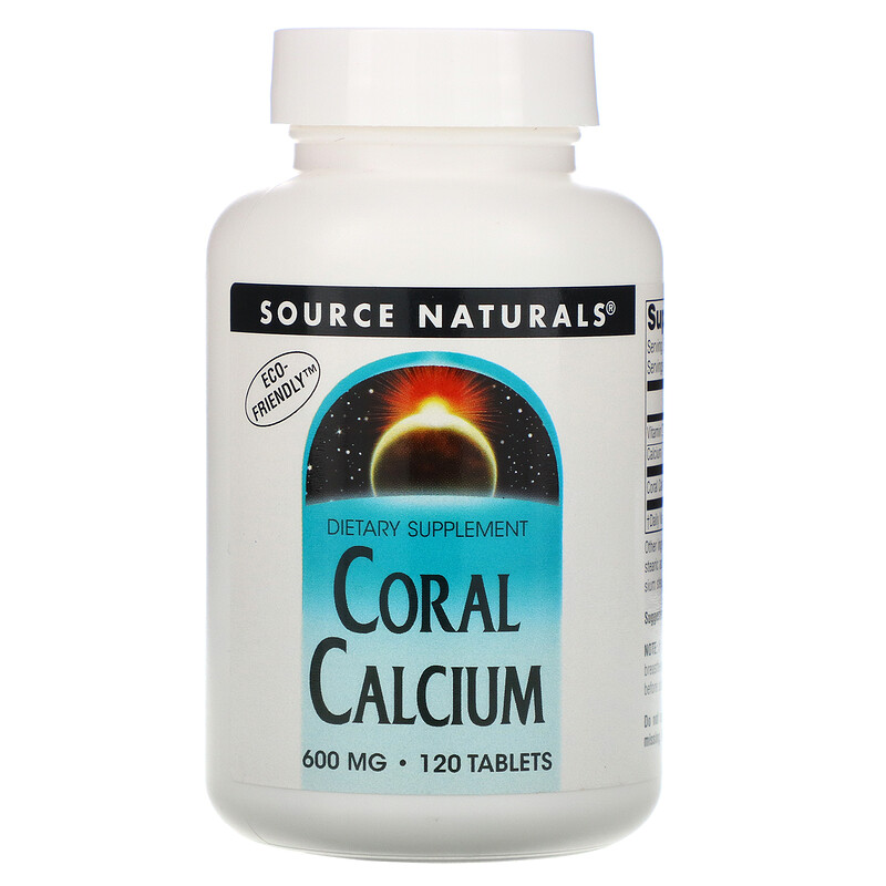 Source Naturals, Coral Calcium, 600 mg, 120 Tablets iHerb