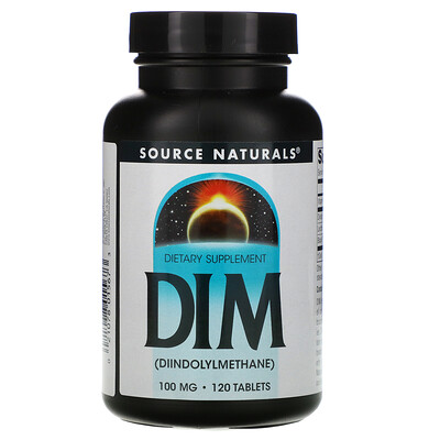 Source Naturals DIM (дииндолилметан), 100 мг, 120 таблеток