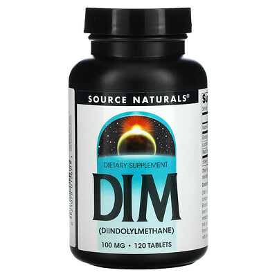 

Source Naturals DIM (Diindolylmethane) 100 mg 120 Tablets