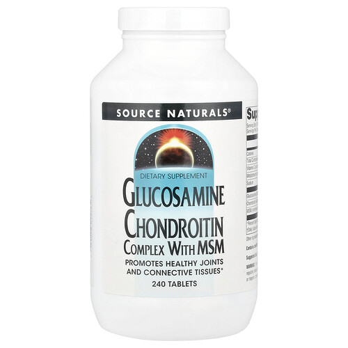 Source Naturals グルコサミン コンドロイチン コンプレックス with MSM タブレット240粒