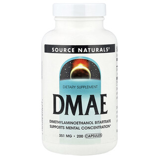 Source Naturals, 다이메틸아미노에탄올, 351mg, 캡슐 200정