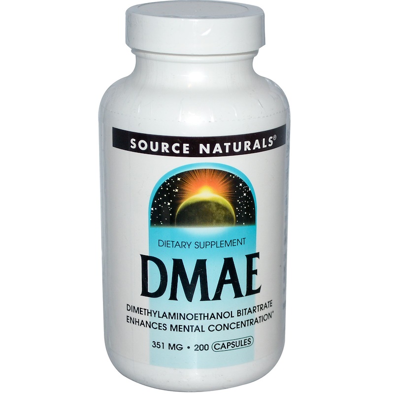Source Naturals, DMAE, 351 mg, 200 Capsules