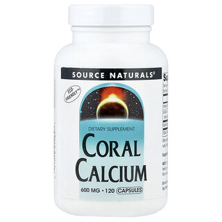 Source Naturals, 珊瑚鈣，120 粒膠囊（每粒膠囊 600 毫克）
