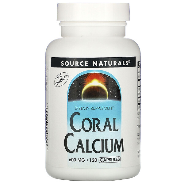 коралловый кальций, 600 мг, 120 капсул